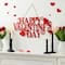 Glitzhome® 24" Metal "HAPPY VALENTINE'S DAY" Wall Decor